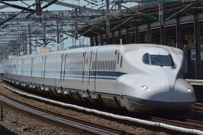大井車両基地N700系X75編成を西明石駅で撮影した写真