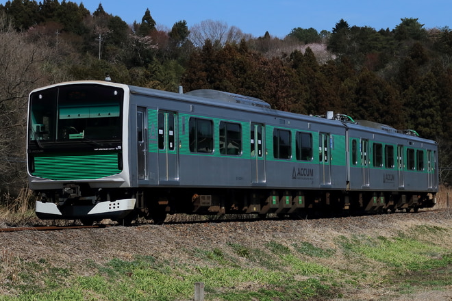 小山車両センターEV-E301系V1編成を大金～鴻野山間で撮影した写真