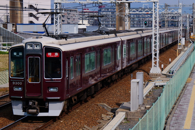 正雀車庫9300系9300×8Rを茨木市～南茨木間で撮影した写真