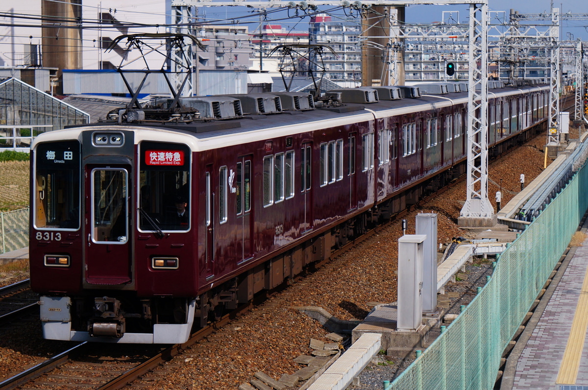 阪急電鉄 正雀車庫 8300系 8313×6R