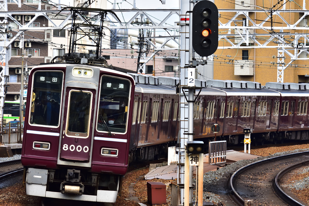 阪急電鉄 西宮車庫 8000系 8000F