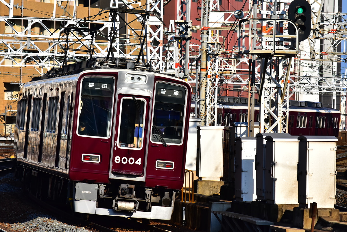 阪急電鉄 平井車庫 8000系 8004F