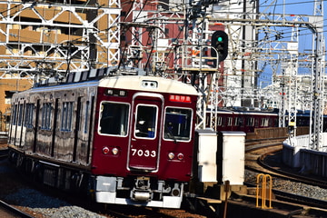 阪急電鉄 平井車庫 7000系 7033F