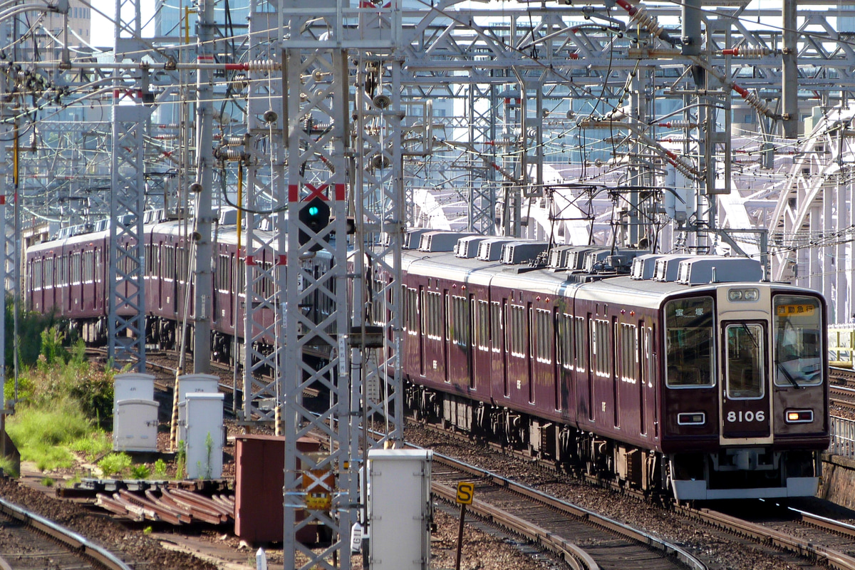 阪急電鉄 平井車庫 8000系 8006F
