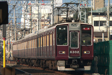 阪急電鉄 正雀車庫 8300系 8302F