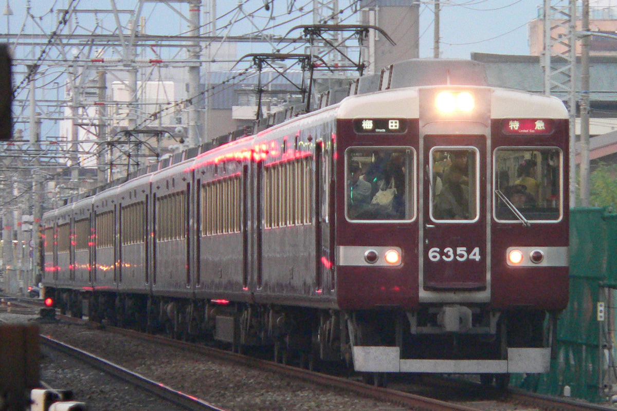 阪急電鉄 正雀車庫 6300系 6354F