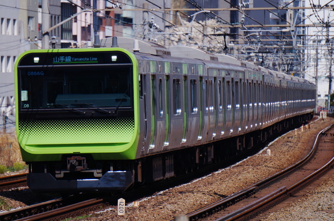 東京総合車両センター本区E235系トウ08編成を恵比寿駅で撮影した写真