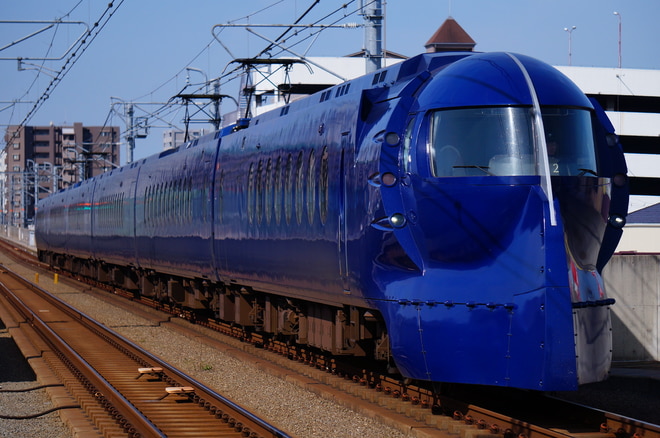 住ノ江検車区50000系50502Fを松ノ浜駅で撮影した写真