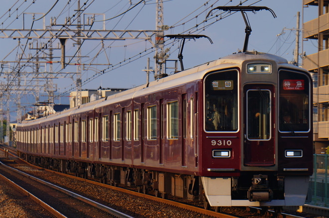 正雀車庫9300系9310×10Rを茨木市～南茨木間で撮影した写真