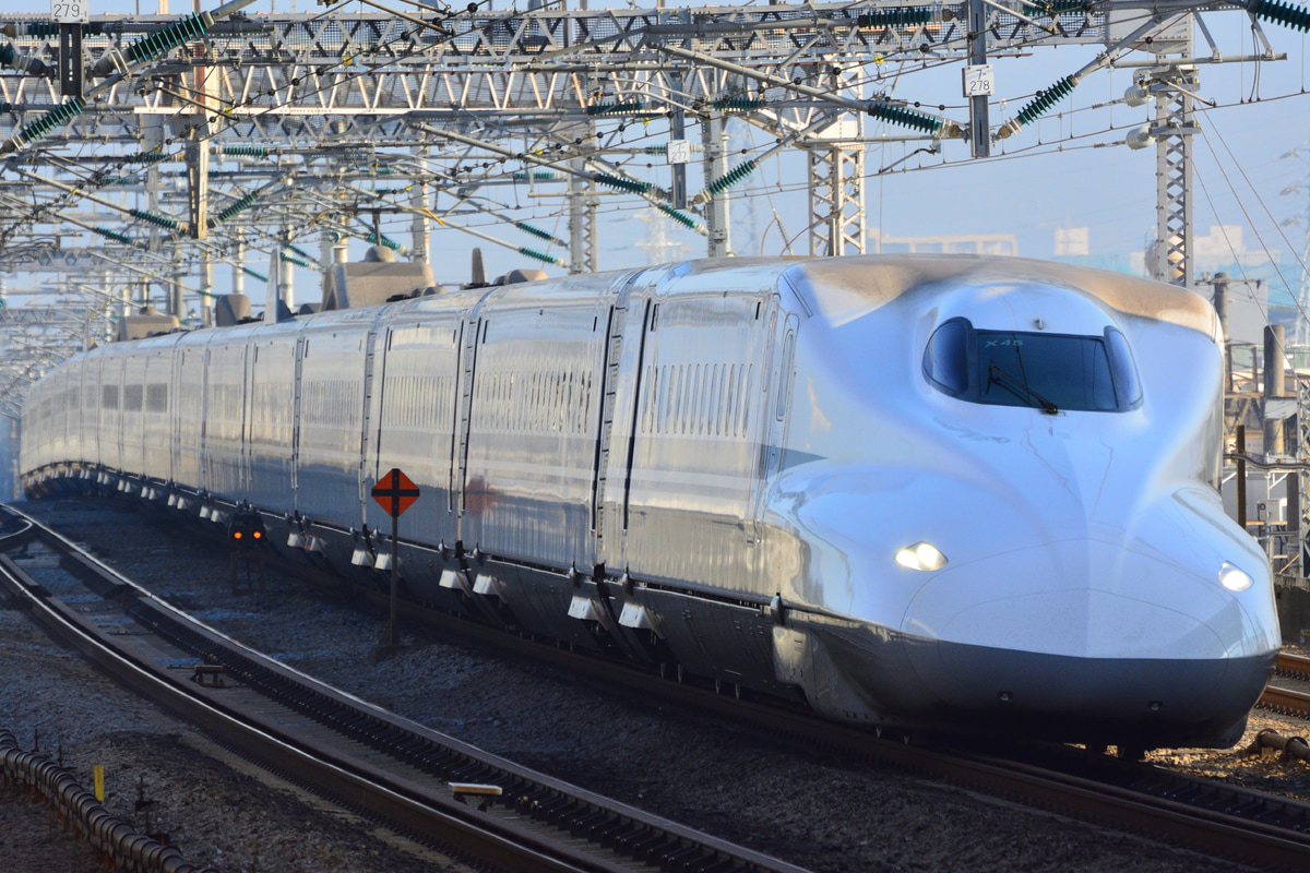 JR東海 鳥飼車両基地 N700系 X45編成