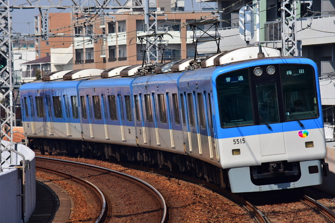 尼崎車庫5500系5515Fを杭瀬駅で撮影した写真