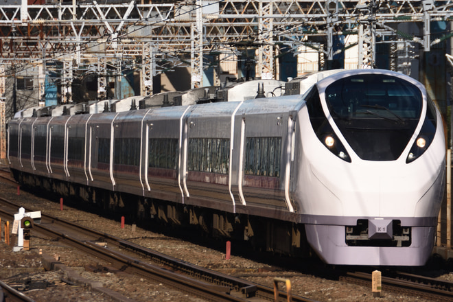 勝田車両センターE657系カツK1編成を田町駅で撮影した写真