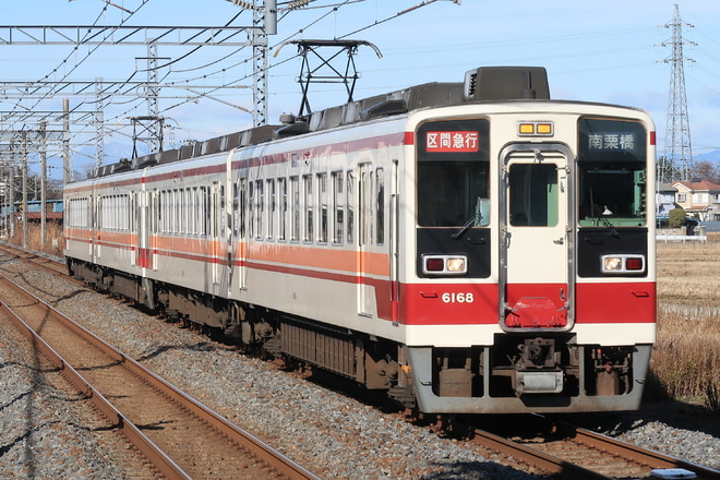 南栗橋車両管区新栃木出張所6050系6168Fを柳生駅で撮影した写真