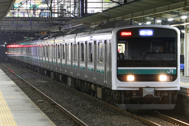 勝田車両センターE501系K703編成を勝田駅で撮影した写真