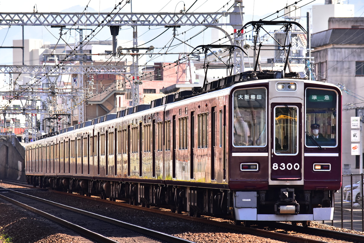 阪急電鉄 正雀車庫 8300系 8300F