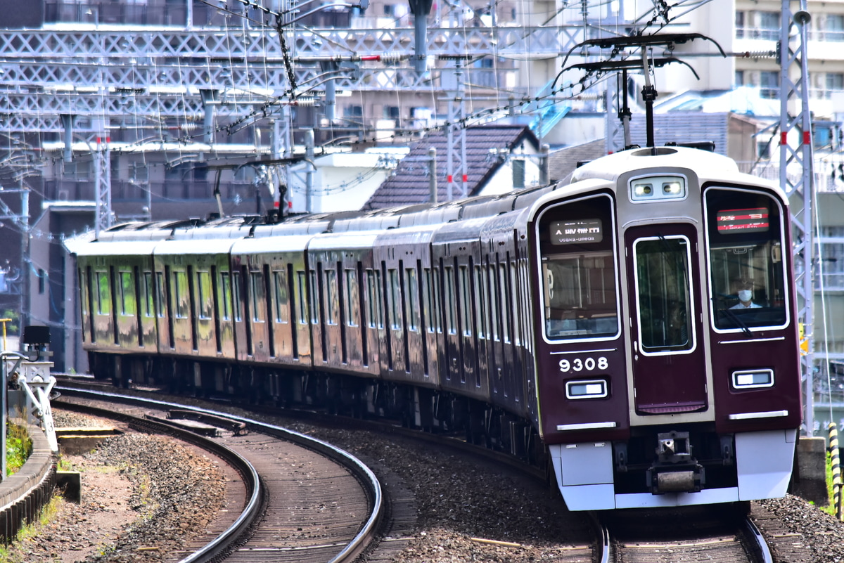 阪急電鉄 正雀車庫 9300系 9308F