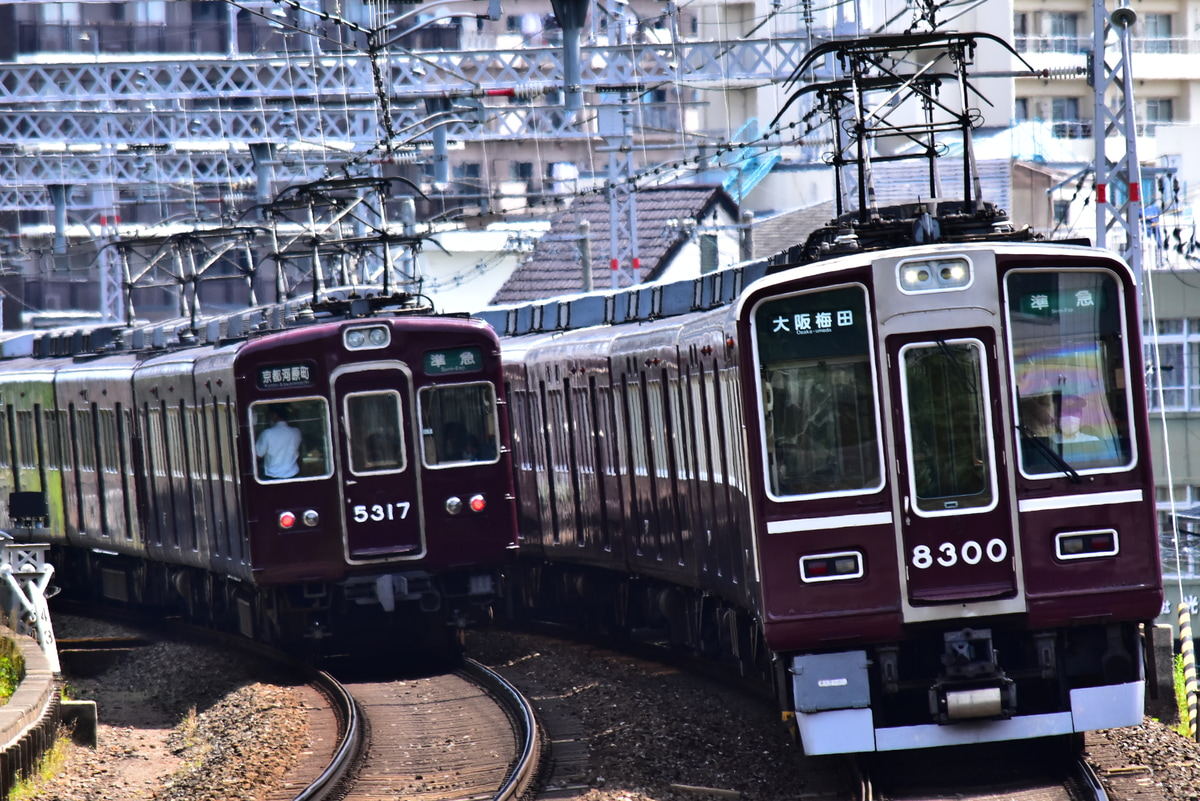 阪急電鉄 正雀車庫 8300系 8300F