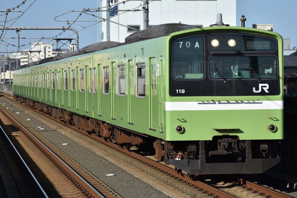 JR西201系ND608編成の写真