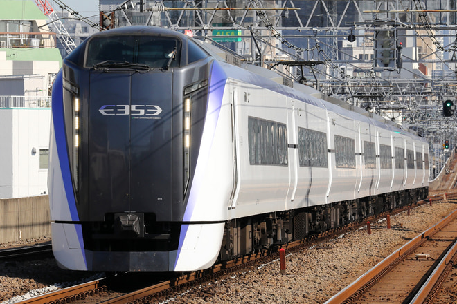 E353系モトS118編成を阿佐ケ谷駅で撮影した写真