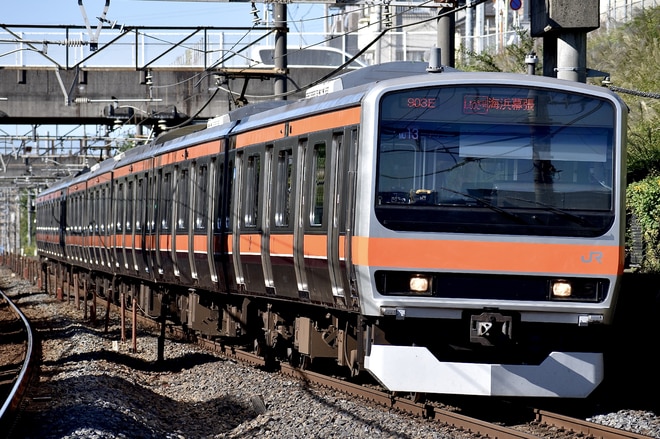 E231系を東川口駅で撮影した写真