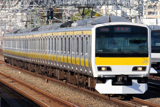 E231系ミツA539編成を西荻窪駅で撮影した写真