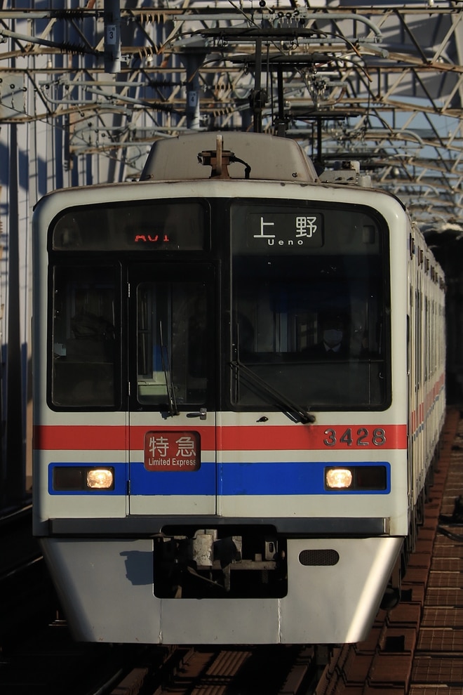 3400形3428Fを江戸川駅で撮影した写真
