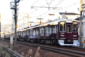 阪急電鉄 西宮車庫 1000系 1017F