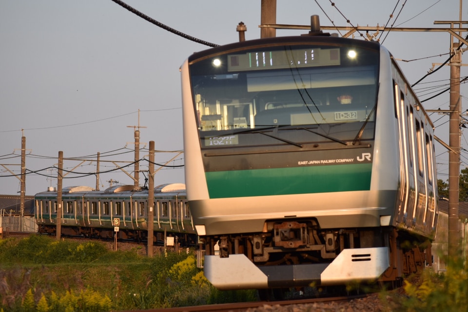 JR東E233系ハエ102編成<br class="br-sp" />(川102編成)(カワ102編成)の写真