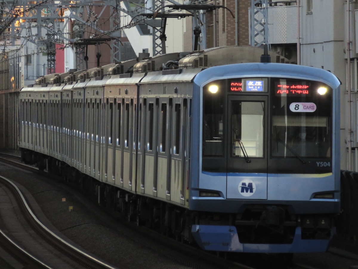 横浜高速鉄道 元住吉検車区 Y500系 Y514F