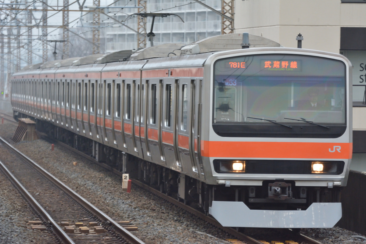 JR東日本 京葉車両センター E231系 Mu33編成