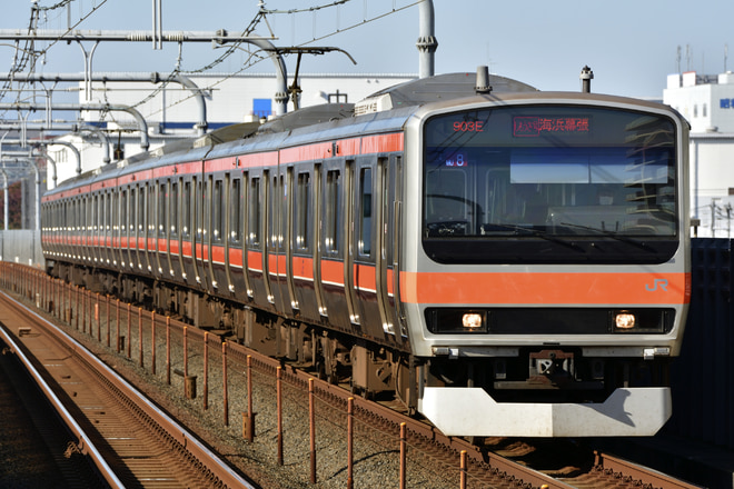 京葉車両センターE231系ケヨMU8編成を越谷レイクタウン駅で撮影した写真