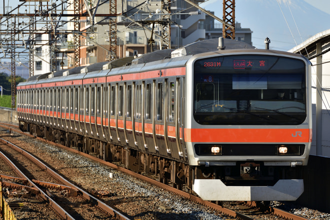 京葉車両センターE231系ケヨMU8編成を西浦和駅で撮影した写真