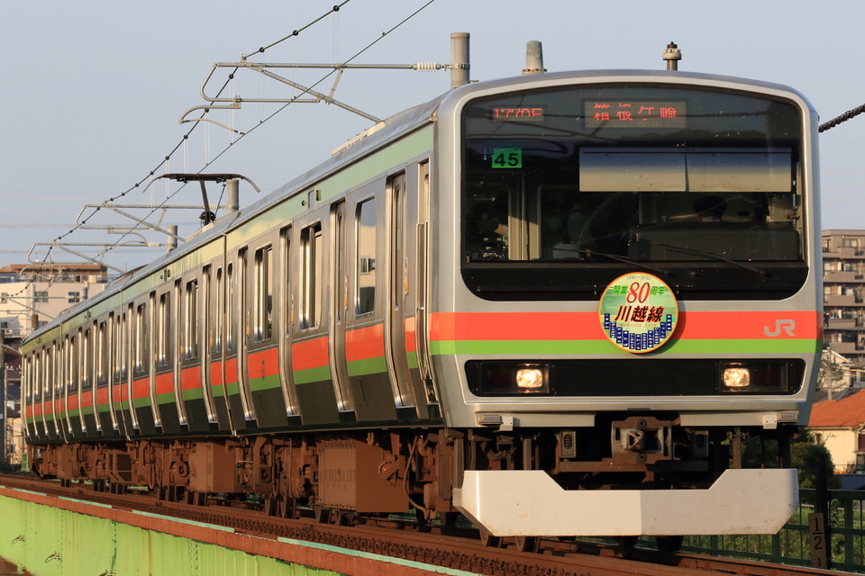 JR東E231系ハエ45編成<br class="br-sp" />(川45編成)(カワ45編成)の写真