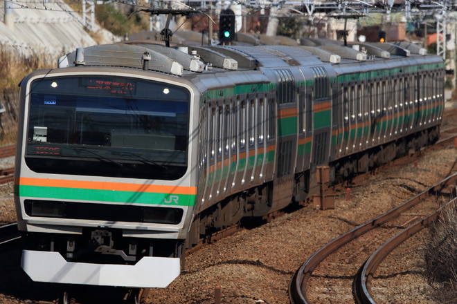 小山車両センターE231系ヤマU501編成を川崎～横浜間で撮影した写真