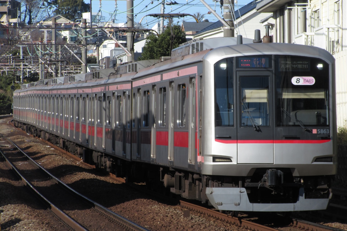 東急電鉄 元住吉検車区 5050系 5163F