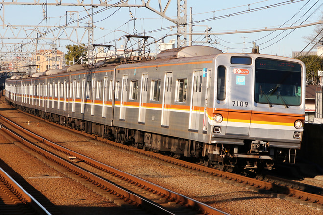 7000系7109Fを多摩川駅で撮影した写真