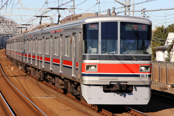 3000系3102Fを多摩川駅で撮影した写真