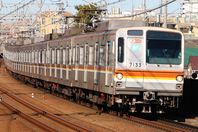 7000系7133Fを多摩川駅で撮影した写真