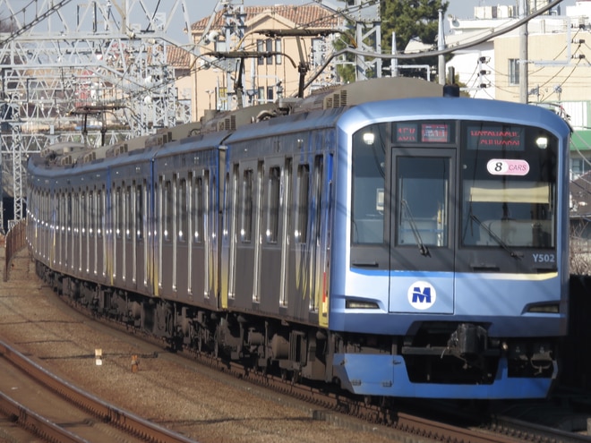 元住吉検車区Y500系Y512Fを多摩川駅で撮影した写真