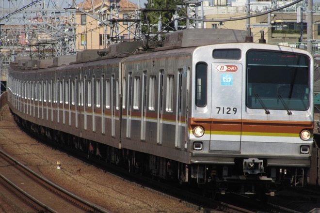 和光検車区7000系7029Fを多摩川駅で撮影した写真