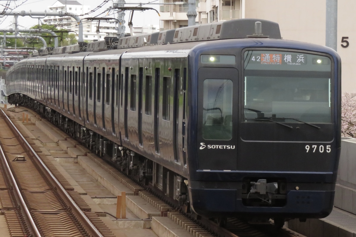 相模鉄道 かしわ台車両センター 9000系 9705×10