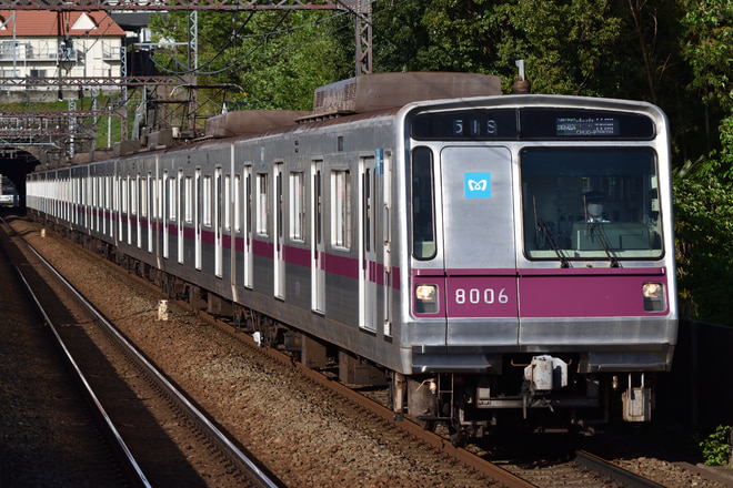 鷺沼検車区8000系8106Fを田奈駅で撮影した写真