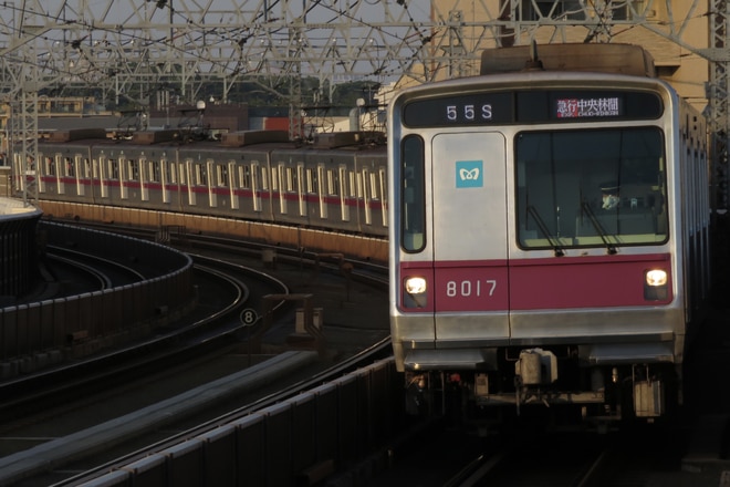 鷺沼検車区8000系8117Fを高津駅で撮影した写真