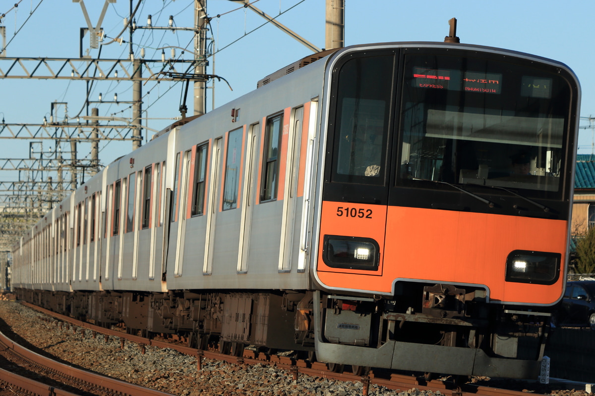 東武鉄道 南栗橋車両管区本区 50050系 51052F