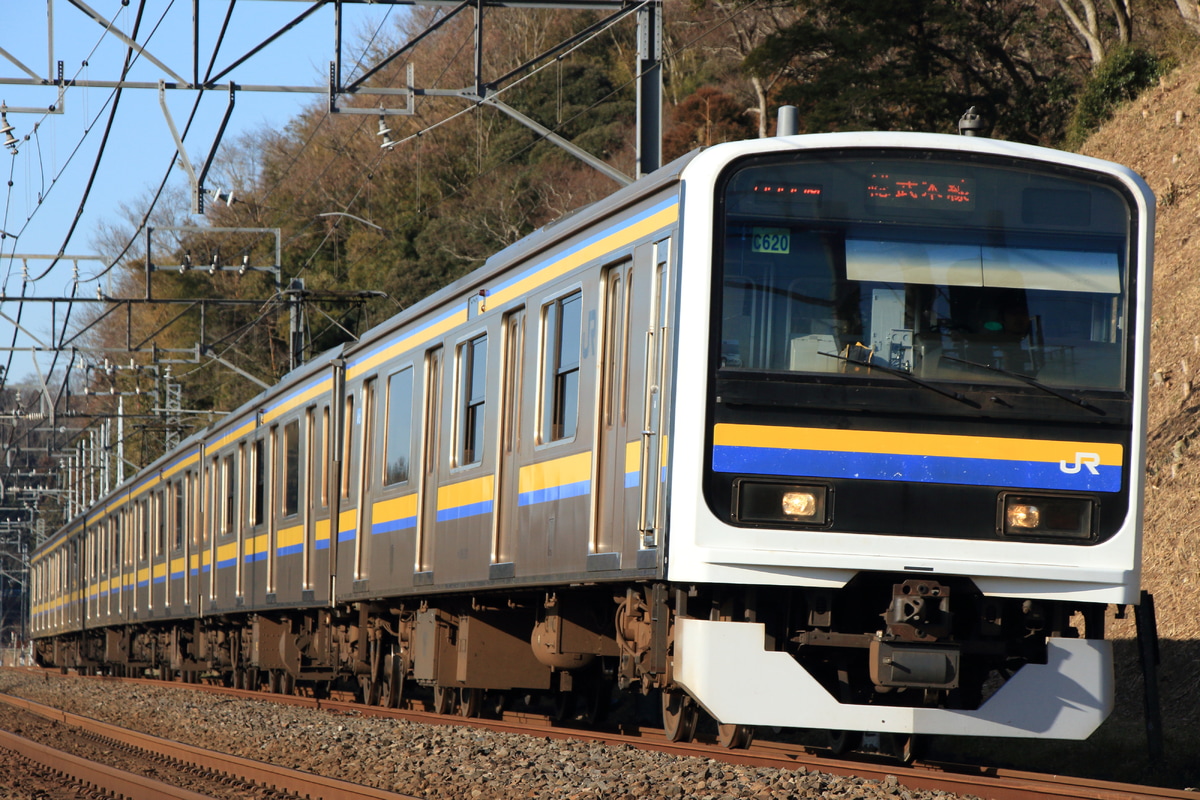 JR東日本 幕張車両センター本区 209系 マリC620編成