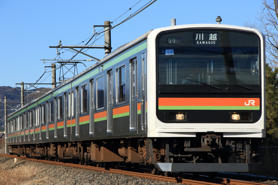 JR東209系ハエ64編成<br class="br-sp" />(川64編成)(カワ64編成)の写真