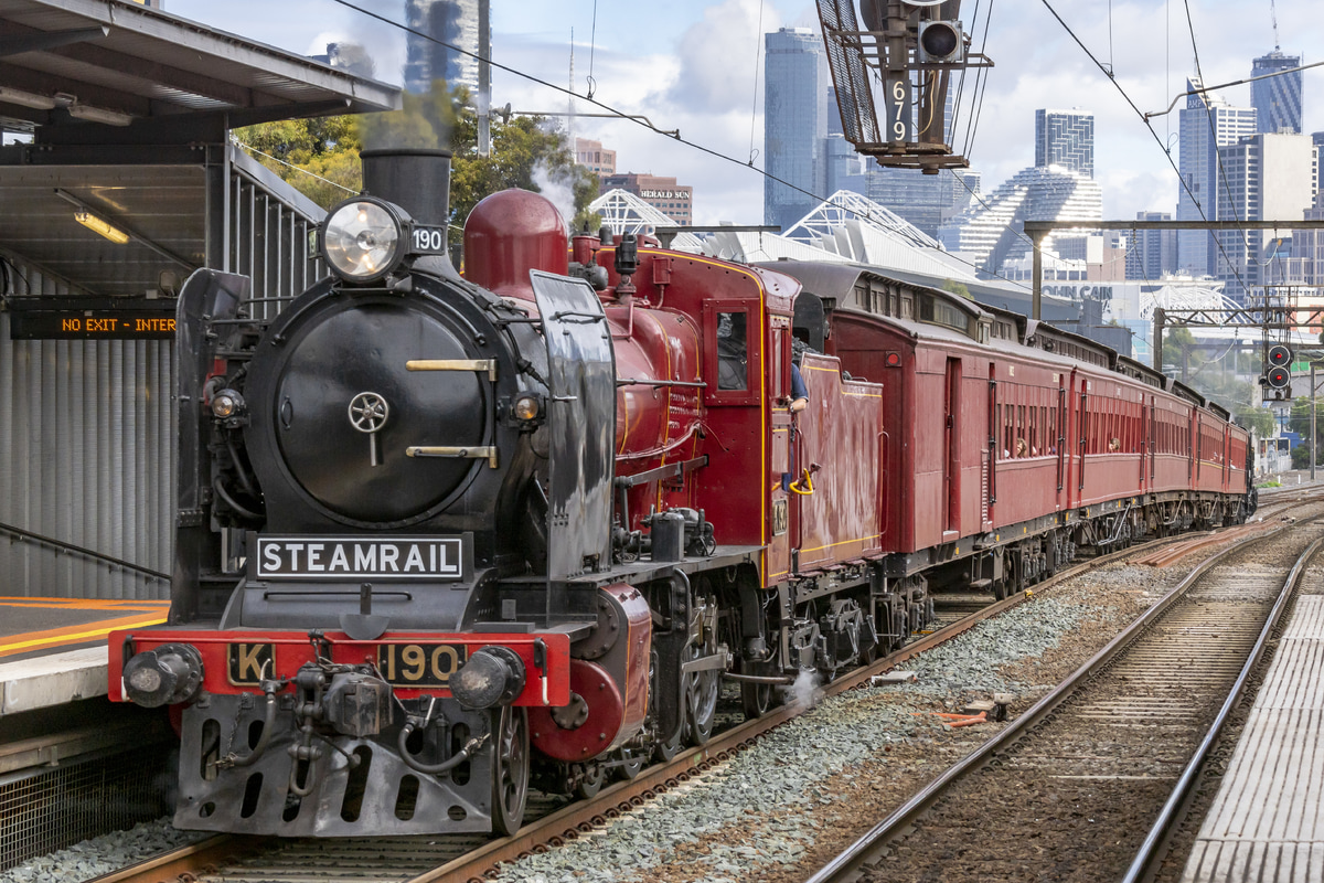 Steamrail Victoria Steamrail Victoria Victorian Railways K class K190