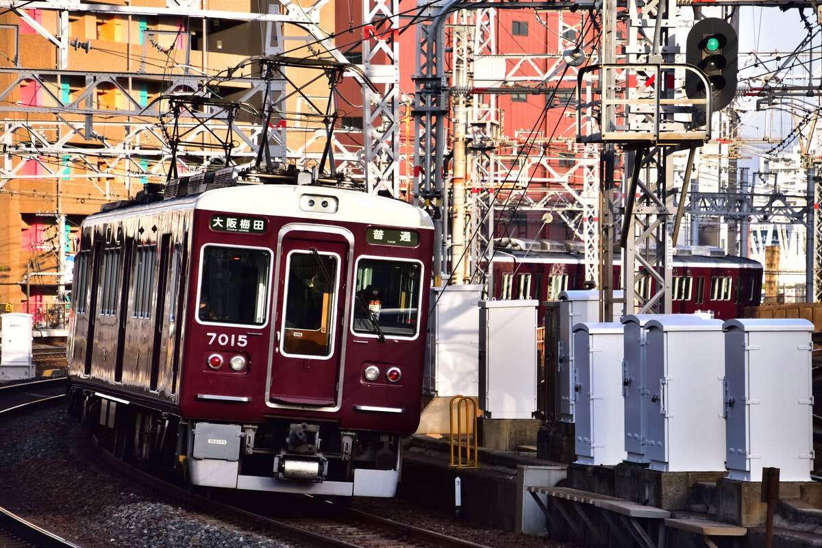 阪急電鉄 平井車庫 7000系 7015F