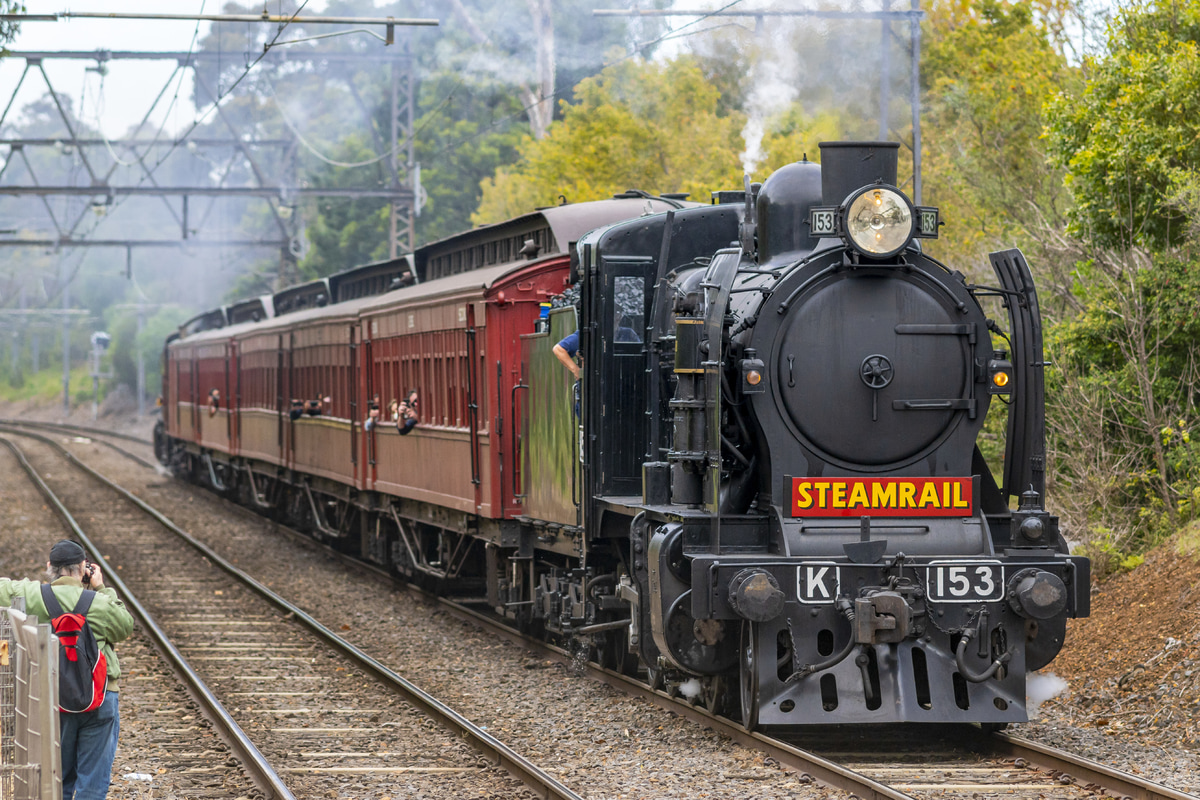 Steamrail Victoria Steamrail Victoria Victorian Railways K class K153