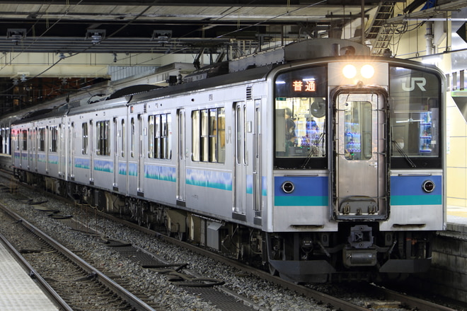 松本車両センターE127系モトA9編成を長野駅で撮影した写真